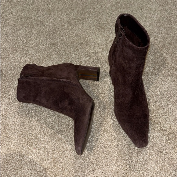 Sam Edelman Shoes - Sam Edelman 6 brown suede booty 2 3/4”  heel.